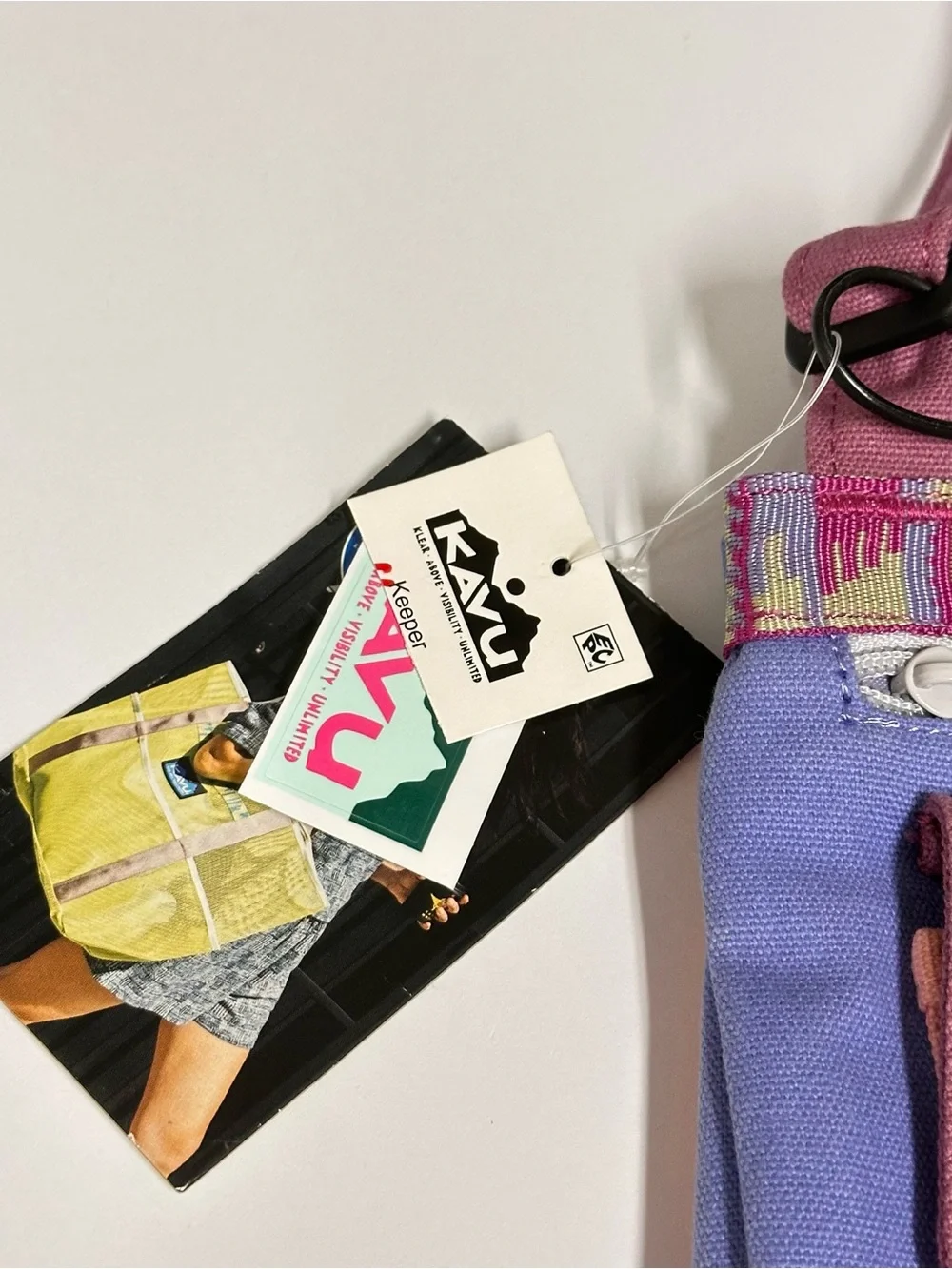 Kavu Keeper Fruit Frenzy Crossbody Bag 2023 917-2228 Peach Blue Plum